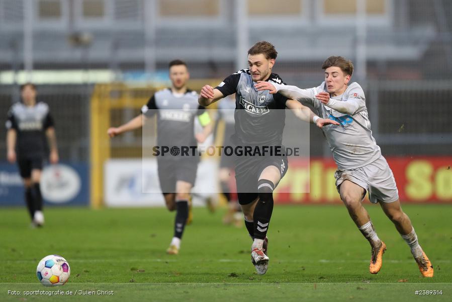 Stadion am Schönbusch, Aschaffenburg, 25.11.2023, BFV, Fussball, sport, action, Saison 2023/2024, 21. Spieltag, Regionalliga Bayern, SVW, SVA, SV Wacker Burghausen, SV Viktoria Aschaffenburg - Bild-ID: 2389314