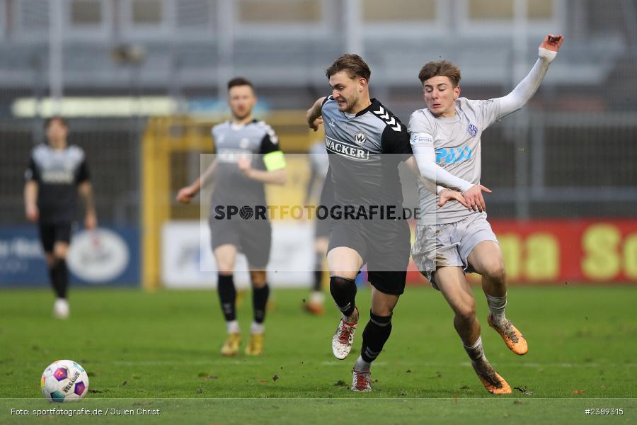 Stadion am Schönbusch, Aschaffenburg, 25.11.2023, BFV, Fussball, sport, action, Saison 2023/2024, 21. Spieltag, Regionalliga Bayern, SVW, SVA, SV Wacker Burghausen, SV Viktoria Aschaffenburg - Bild-ID: 2389315