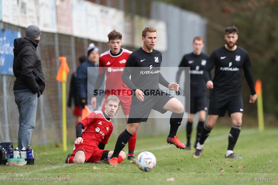 Sportgelände, Obersfeld, 26.11.2023, BFV, sport, action, Saison 2023/2024, Fussball, Kreisklasse Würzburg, SVSS, FVB, SV Sendelbach-Steinbach, FV Bachgrund - Bild-ID: 2389414