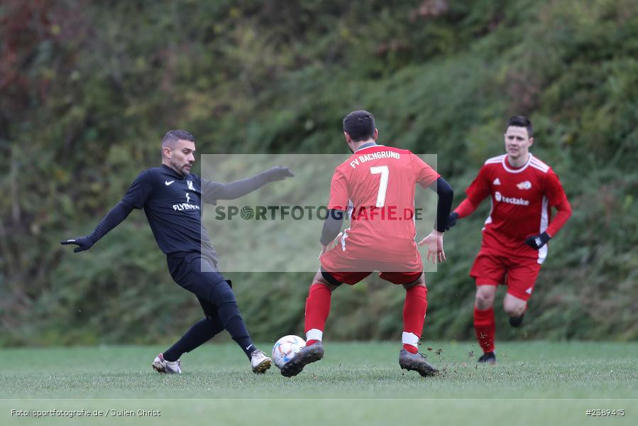 Sportgelände, Obersfeld, 26.11.2023, BFV, sport, action, Saison 2023/2024, Fussball, Kreisklasse Würzburg, SVSS, FVB, SV Sendelbach-Steinbach, FV Bachgrund - Bild-ID: 2389415