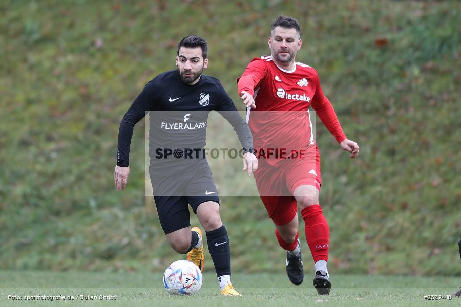 Sportgelände, Obersfeld, 26.11.2023, BFV, sport, action, Saison 2023/2024, Fussball, Kreisklasse Würzburg, SVSS, FVB, SV Sendelbach-Steinbach, FV Bachgrund - Bild-ID: 2389418