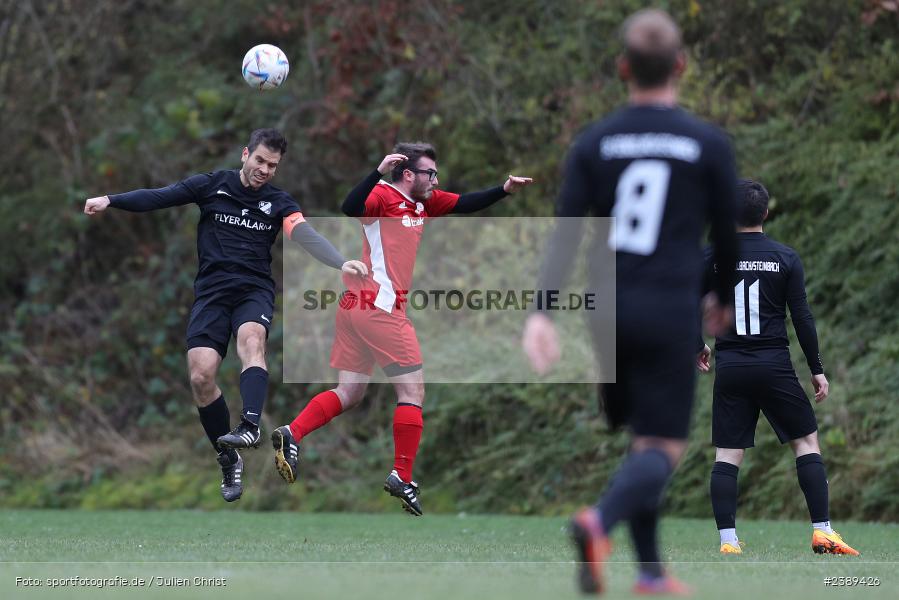 Sportgelände, Obersfeld, 26.11.2023, BFV, sport, action, Saison 2023/2024, Fussball, Kreisklasse Würzburg, SVSS, FVB, SV Sendelbach-Steinbach, FV Bachgrund - Bild-ID: 2389426