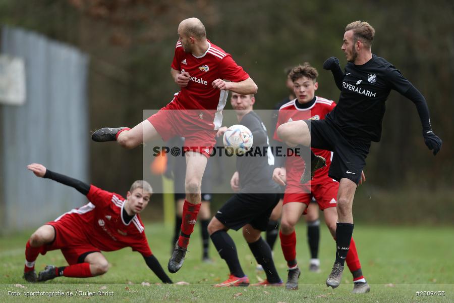 Sportgelände, Obersfeld, 26.11.2023, BFV, sport, action, Saison 2023/2024, Fussball, Kreisklasse Würzburg, SVSS, FVB, SV Sendelbach-Steinbach, FV Bachgrund - Bild-ID: 2389433