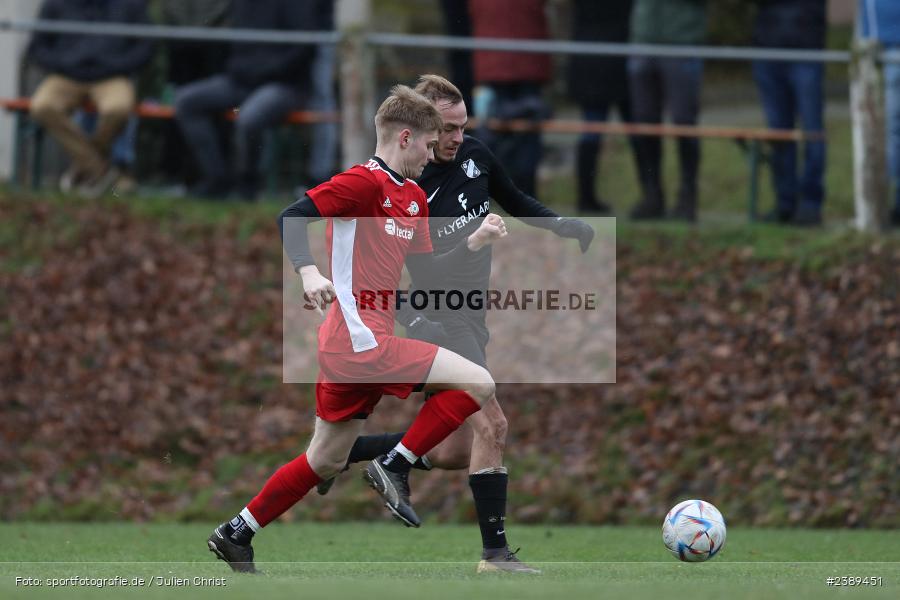 Sportgelände, Obersfeld, 26.11.2023, BFV, sport, action, Saison 2023/2024, Fussball, Kreisklasse Würzburg, SVSS, FVB, SV Sendelbach-Steinbach, FV Bachgrund - Bild-ID: 2389451