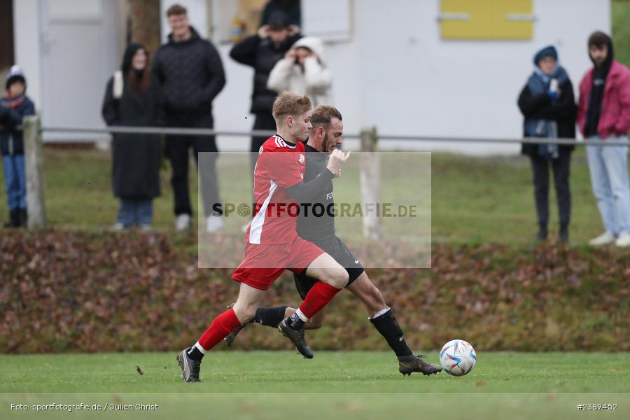 Sportgelände, Obersfeld, 26.11.2023, BFV, sport, action, Saison 2023/2024, Fussball, Kreisklasse Würzburg, SVSS, FVB, SV Sendelbach-Steinbach, FV Bachgrund - Bild-ID: 2389452