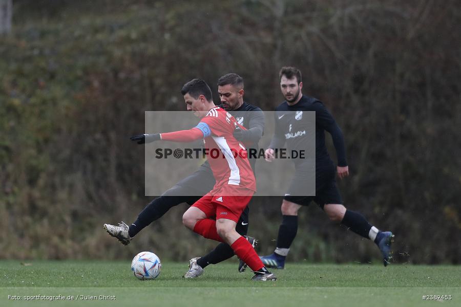 Sportgelände, Obersfeld, 26.11.2023, BFV, sport, action, Saison 2023/2024, Fussball, Kreisklasse Würzburg, SVSS, FVB, SV Sendelbach-Steinbach, FV Bachgrund - Bild-ID: 2389453