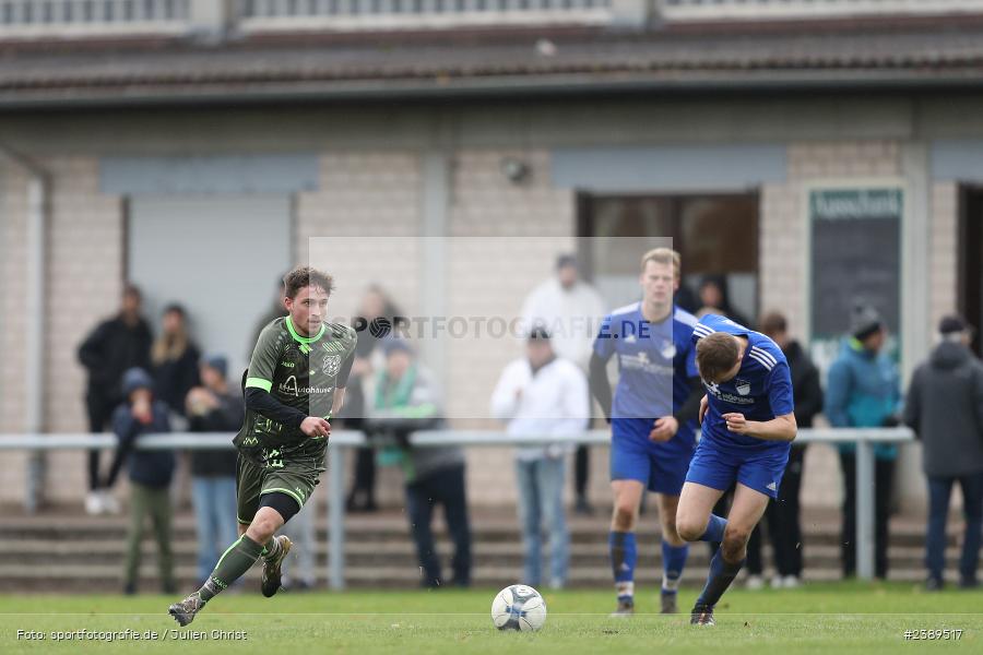 Sportgelände, Gössenheim, 26.11.2023, BFV, sport, action, Saison 2023/2024, Fussball, Kreisliga Würzburg, TSV, FCG, TSV Neuhütten-Wiesthal, FC Gössenheim - Bild-ID: 2389517