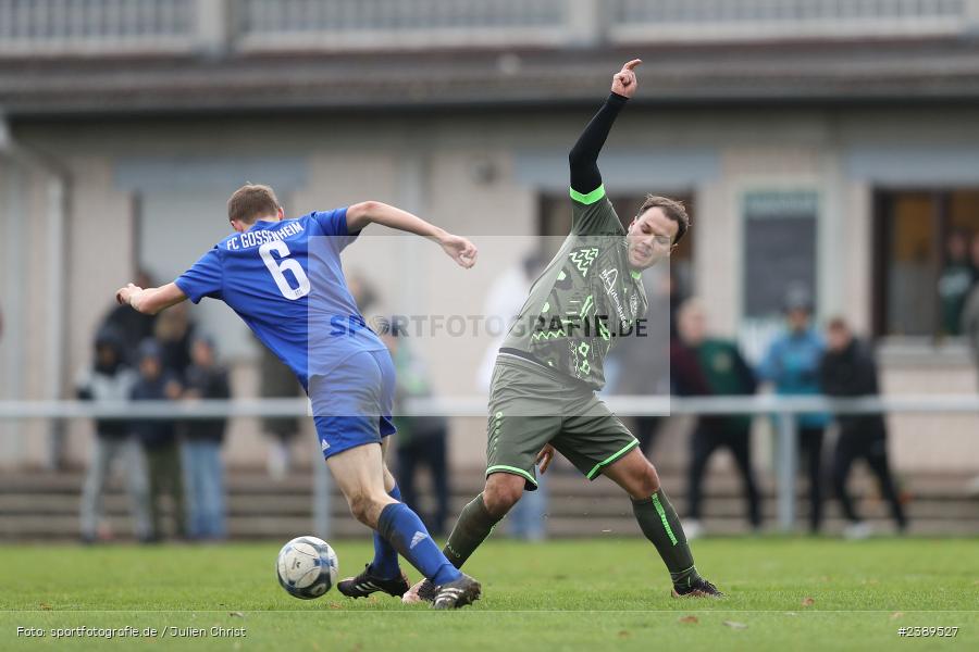 Sportgelände, Gössenheim, 26.11.2023, BFV, sport, action, Saison 2023/2024, Fussball, Kreisliga Würzburg, TSV, FCG, TSV Neuhütten-Wiesthal, FC Gössenheim - Bild-ID: 2389527
