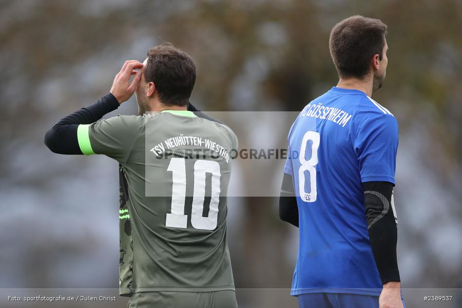 Sportgelände, Gössenheim, 26.11.2023, BFV, sport, action, Saison 2023/2024, Fussball, Kreisliga Würzburg, TSV, FCG, TSV Neuhütten-Wiesthal, FC Gössenheim - Bild-ID: 2389537