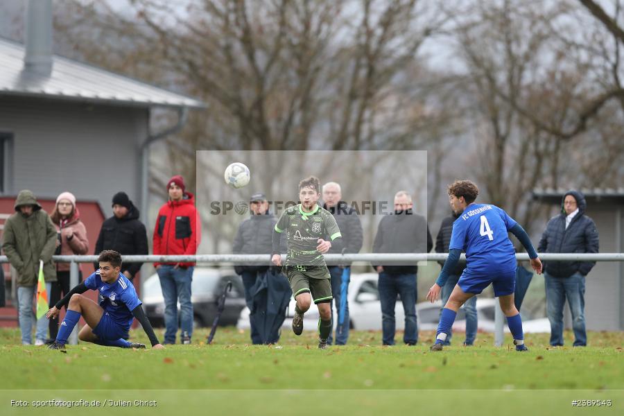 Sportgelände, Gössenheim, 26.11.2023, BFV, sport, action, Saison 2023/2024, Fussball, Kreisliga Würzburg, TSV, FCG, TSV Neuhütten-Wiesthal, FC Gössenheim - Bild-ID: 2389543