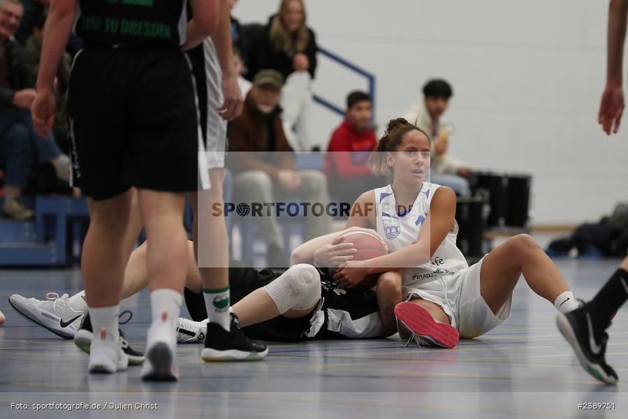 Hans-Wilhelm-Renkhoff-Halle, Marktheidenfeld, 03.12.2023, DBB, sport, action, Saison 2023/2024, Basketball, RLS, Regionalliga Damen HR-Nord, 10. Spieltag, USV, TVM, USV TU Dresden, TV Marktheidenfeld - Bild-ID: 2389751