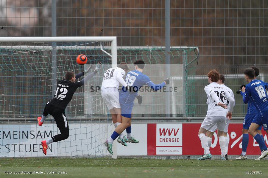 Sepp-Endres-Sportanlage, Würzburg, 03.12.2023, BFV, sport, action, Saison 2023/2024, 24. Spieltag, Bayernliga Nord, ASV, WFV, ASV Cham, Würzburger FV 04 - Bild-ID: 2389805