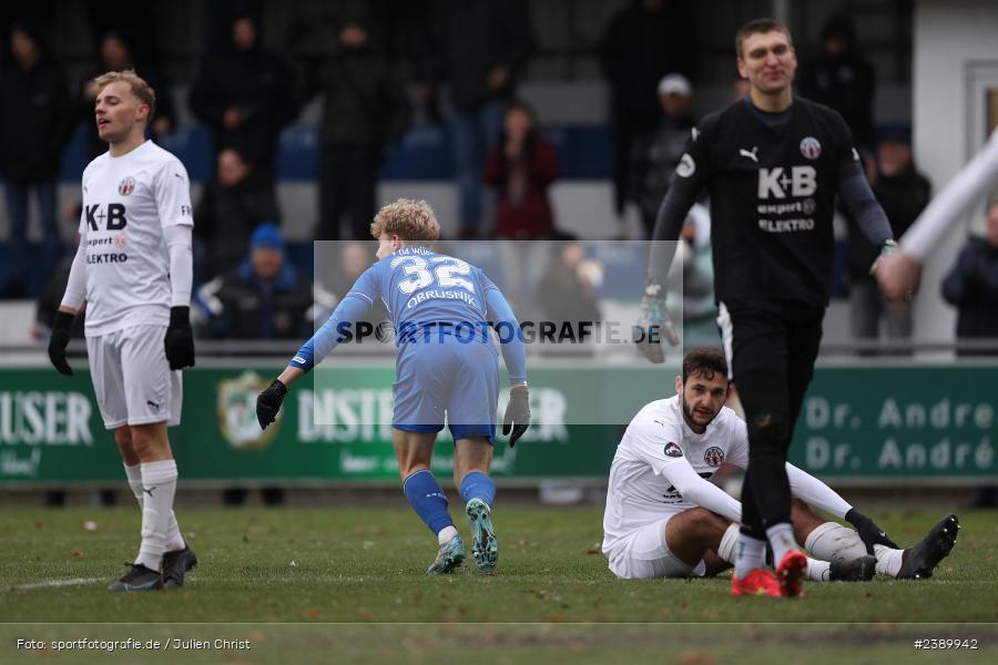 Sepp-Endres-Sportanlage, Würzburg, 03.12.2023, BFV, sport, action, Saison 2023/2024, 24. Spieltag, Bayernliga Nord, ASV, WFV, ASV Cham, Würzburger FV 04 - Bild-ID: 2389942