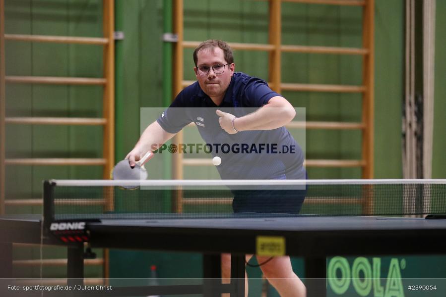 Tobias Ullrich-Zieschang, Erwin-Ammann-Halle, Karlstadt, 09.12.2023, BTTV, sport, action, Saison 2023/2024, Bezirksoberliga Herren Ufr, TV 1901 Mittelsinn, TSV Karlstadt - Bild-ID: 2390054 Tobias Ullrich-Zieschang, Erwin-Ammann-Halle, Karlstadt, 09.12.2023, BTTV, sport, action, Saison 2023/2024, Bezirksoberliga Herren Ufr, TV 1901 Mittelsinn, TSV Karlstadt - Bild-ID: 2390054