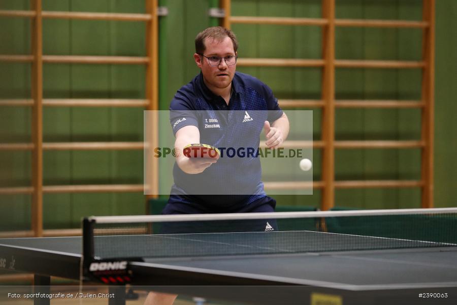 Tobias Ullrich-Zieschang, Erwin-Ammann-Halle, Karlstadt, 09.12.2023, BTTV, sport, action, Saison 2023/2024, Bezirksoberliga Herren Ufr, TV 1901 Mittelsinn, TSV Karlstadt - Bild-ID: 2390063 Tobias Ullrich-Zieschang, Erwin-Ammann-Halle, Karlstadt, 09.12.2023, BTTV, sport, action, Saison 2023/2024, Bezirksoberliga Herren Ufr, TV 1901 Mittelsinn, TSV Karlstadt - Bild-ID: 2390063