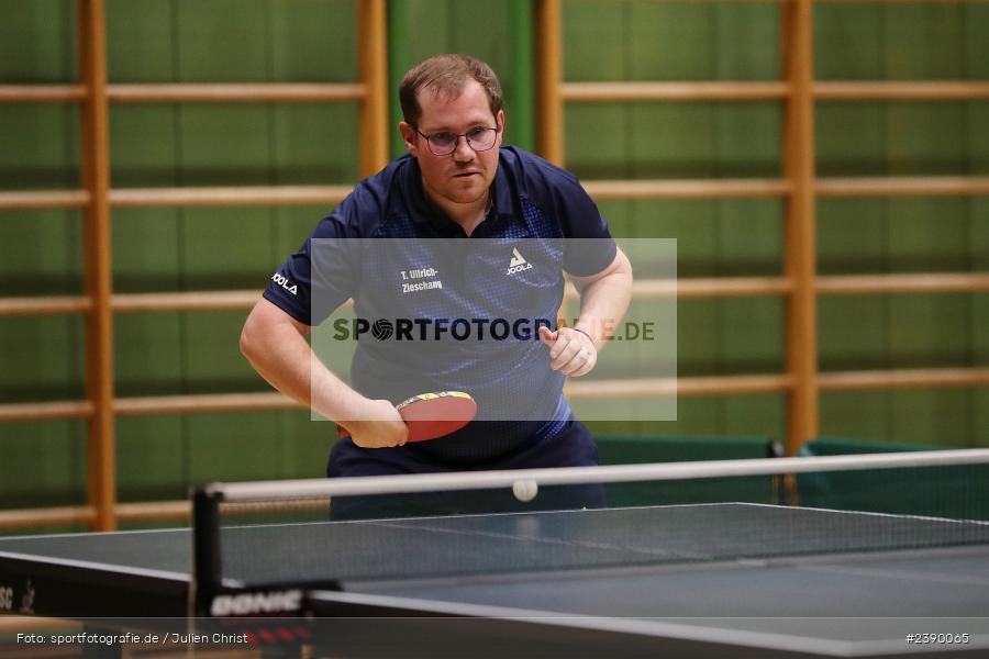 Tobias Ullrich-Zieschang, Erwin-Ammann-Halle, Karlstadt, 09.12.2023, BTTV, sport, action, Saison 2023/2024, Bezirksoberliga Herren Ufr, TV 1901 Mittelsinn, TSV Karlstadt - Bild-ID: 2390065 Tobias Ullrich-Zieschang, Erwin-Ammann-Halle, Karlstadt, 09.12.2023, BTTV, sport, action, Saison 2023/2024, Bezirksoberliga Herren Ufr, TV 1901 Mittelsinn, TSV Karlstadt - Bild-ID: 2390065