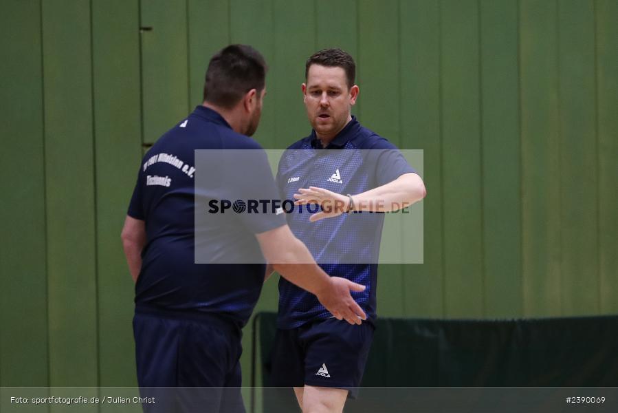Erwin-Ammann-Halle, Karlstadt, 09.12.2023, BTTV, sport, action, Saison 2023/2024, Bezirksoberliga Herren Ufr, TV 1901 Mittelsinn, TSV Karlstadt - Bild-ID: 2390069 Erwin-Ammann-Halle, Karlstadt, 09.12.2023, BTTV, sport, action, Saison 2023/2024, Bezirksoberliga Herren Ufr, TV 1901 Mittelsinn, TSV Karlstadt - Bild-ID: 2390069