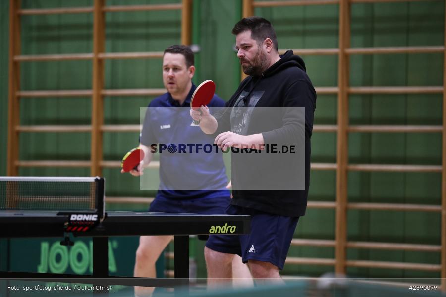 Erwin-Ammann-Halle, Karlstadt, 09.12.2023, BTTV, sport, action, Saison 2023/2024, Bezirksoberliga Herren Ufr, TV 1901 Mittelsinn, TSV Karlstadt - Bild-ID: 2390079 Erwin-Ammann-Halle, Karlstadt, 09.12.2023, BTTV, sport, action, Saison 2023/2024, Bezirksoberliga Herren Ufr, TV 1901 Mittelsinn, TSV Karlstadt - Bild-ID: 2390079