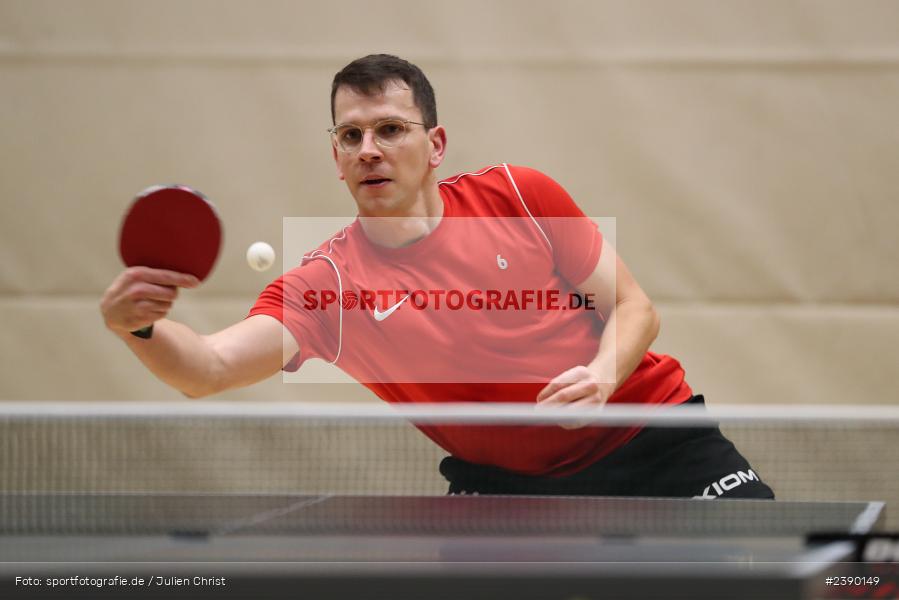 Philipp Kübert, Erwin-Ammann-Halle, Karlstadt, 09.12.2023, BTTV, sport, action, Saison 2023/2024, Bezirksoberliga Herren Ufr, TV 1901 Mittelsinn, TSV Karlstadt - Bild-ID: 2390149