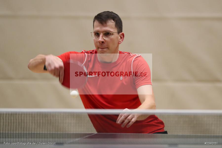 Philipp Kübert, Erwin-Ammann-Halle, Karlstadt, 09.12.2023, BTTV, sport, action, Saison 2023/2024, Bezirksoberliga Herren Ufr, TV 1901 Mittelsinn, TSV Karlstadt - Bild-ID: 2390151 Philipp Kübert, Erwin-Ammann-Halle, Karlstadt, 09.12.2023, BTTV, sport, action, Saison 2023/2024, Bezirksoberliga Herren Ufr, TV 1901 Mittelsinn, TSV Karlstadt - Bild-ID: 2390151
