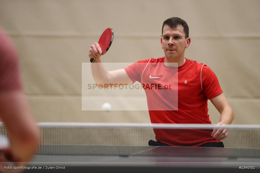 Philipp Kübert, Erwin-Ammann-Halle, Karlstadt, 09.12.2023, BTTV, sport, action, Saison 2023/2024, Bezirksoberliga Herren Ufr, TV 1901 Mittelsinn, TSV Karlstadt - Bild-ID: 2390152