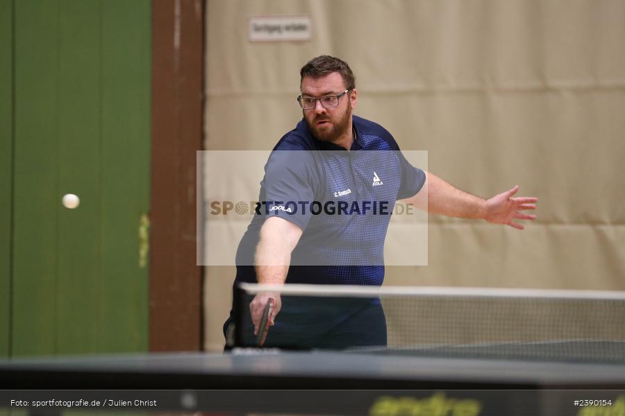 Christoph Groetsch, Erwin-Ammann-Halle, Karlstadt, 09.12.2023, BTTV, sport, action, Saison 2023/2024, Bezirksoberliga Herren Ufr, TV 1901 Mittelsinn, TSV Karlstadt - Bild-ID: 2390154 Christoph Groetsch, Erwin-Ammann-Halle, Karlstadt, 09.12.2023, BTTV, sport, action, Saison 2023/2024, Bezirksoberliga Herren Ufr, TV 1901 Mittelsinn, TSV Karlstadt - Bild-ID: 2390154