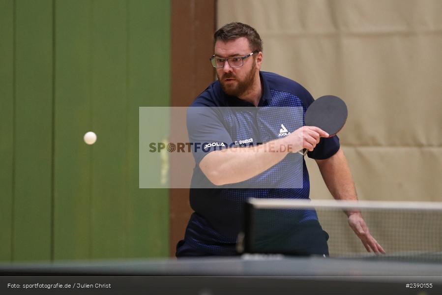 Christoph Groetsch, Erwin-Ammann-Halle, Karlstadt, 09.12.2023, BTTV, sport, action, Saison 2023/2024, Bezirksoberliga Herren Ufr, TV 1901 Mittelsinn, TSV Karlstadt - Bild-ID: 2390155 Christoph Groetsch, Erwin-Ammann-Halle, Karlstadt, 09.12.2023, BTTV, sport, action, Saison 2023/2024, Bezirksoberliga Herren Ufr, TV 1901 Mittelsinn, TSV Karlstadt - Bild-ID: 2390155