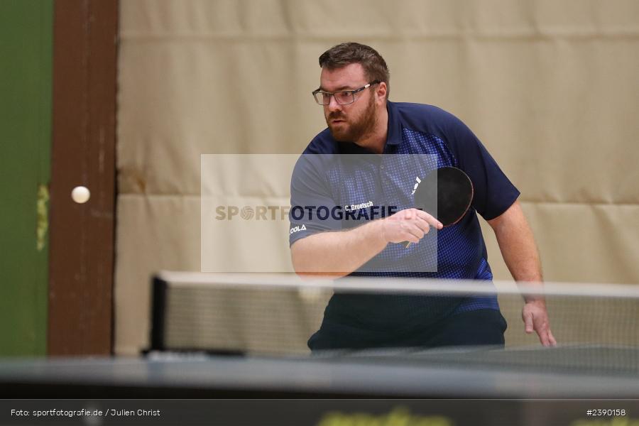 Christoph Groetsch, Erwin-Ammann-Halle, Karlstadt, 09.12.2023, BTTV, sport, action, Saison 2023/2024, Bezirksoberliga Herren Ufr, TV 1901 Mittelsinn, TSV Karlstadt - Bild-ID: 2390158