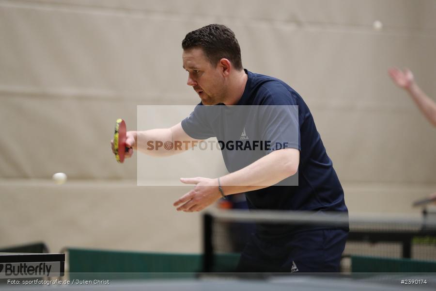 Erwin-Ammann-Halle, Karlstadt, 09.12.2023, BTTV, sport, action, Saison 2023/2024, Bezirksoberliga Herren Ufr, TV 1901 Mittelsinn, TSV Karlstadt - Bild-ID: 2390174 Erwin-Ammann-Halle, Karlstadt, 09.12.2023, BTTV, sport, action, Saison 2023/2024, Bezirksoberliga Herren Ufr, TV 1901 Mittelsinn, TSV Karlstadt - Bild-ID: 2390174