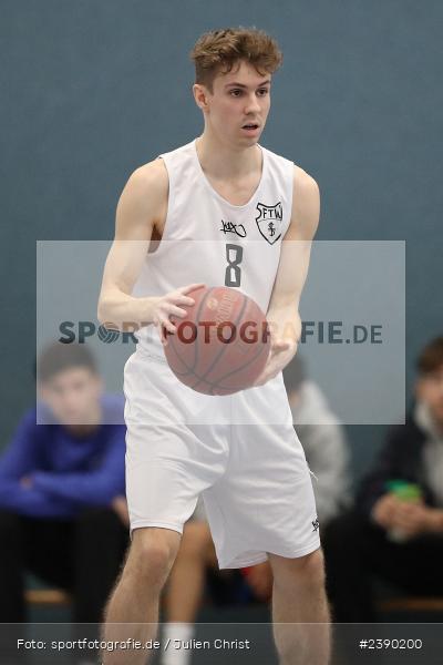 Hans-Wilhelm-Renkhoff-Halle, Marktheidenfeld, 09.12.2023, DBB, sport, action, Saison 2023/2024, Basketball, Bezirksoberliga Herren, TVM, FTW, TV Marktheidenfeld, FT Würzburg - Bild-ID: 2390200