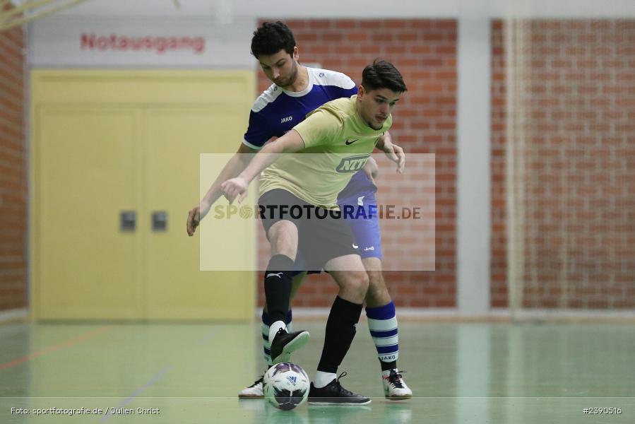 Dreifachturnhalle, Unterpleichfeld, 18.12.2023, BFV, Fussball, sport, action, Saison 2023/2024, Vorturnier Lotto Bayern Hallencup, Gruppe 4, Spielnummer 9, SV Bavaria Trennfeld, SV Schaippach - Bild-ID: 2390516