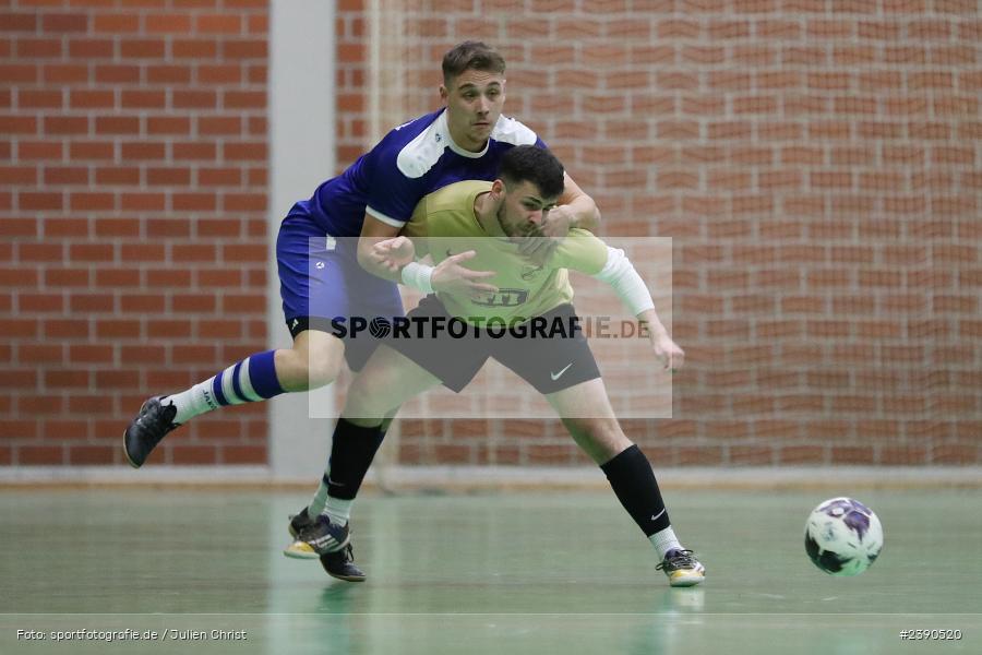 Dreifachturnhalle, Unterpleichfeld, 18.12.2023, BFV, Fussball, sport, action, Saison 2023/2024, Vorturnier Lotto Bayern Hallencup, Gruppe 4, Spielnummer 9, SV Bavaria Trennfeld, SV Schaippach - Bild-ID: 2390520