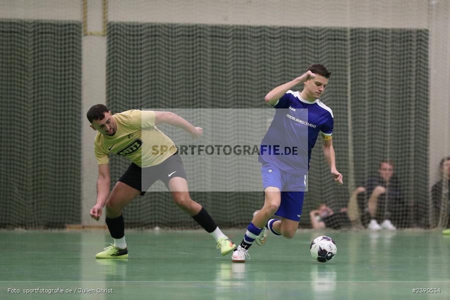 Dreifachturnhalle, Unterpleichfeld, 18.12.2023, BFV, Fussball, sport, action, Saison 2023/2024, Vorturnier Lotto Bayern Hallencup, Gruppe 4, Spielnummer 9, SV Bavaria Trennfeld, SV Schaippach - Bild-ID: 2390534