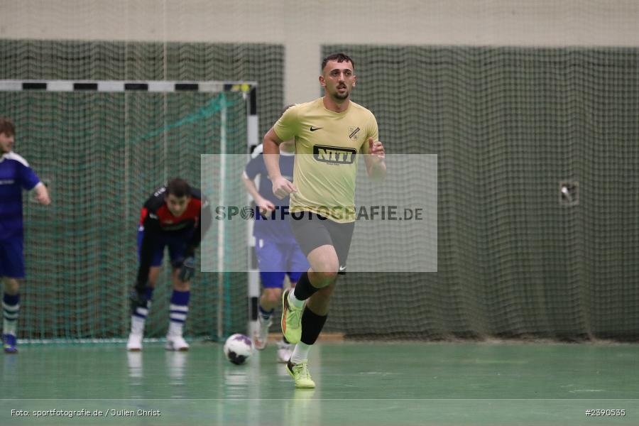 Dreifachturnhalle, Unterpleichfeld, 18.12.2023, BFV, Fussball, sport, action, Saison 2023/2024, Vorturnier Lotto Bayern Hallencup, Gruppe 4, Spielnummer 9, SV Bavaria Trennfeld, SV Schaippach - Bild-ID: 2390535