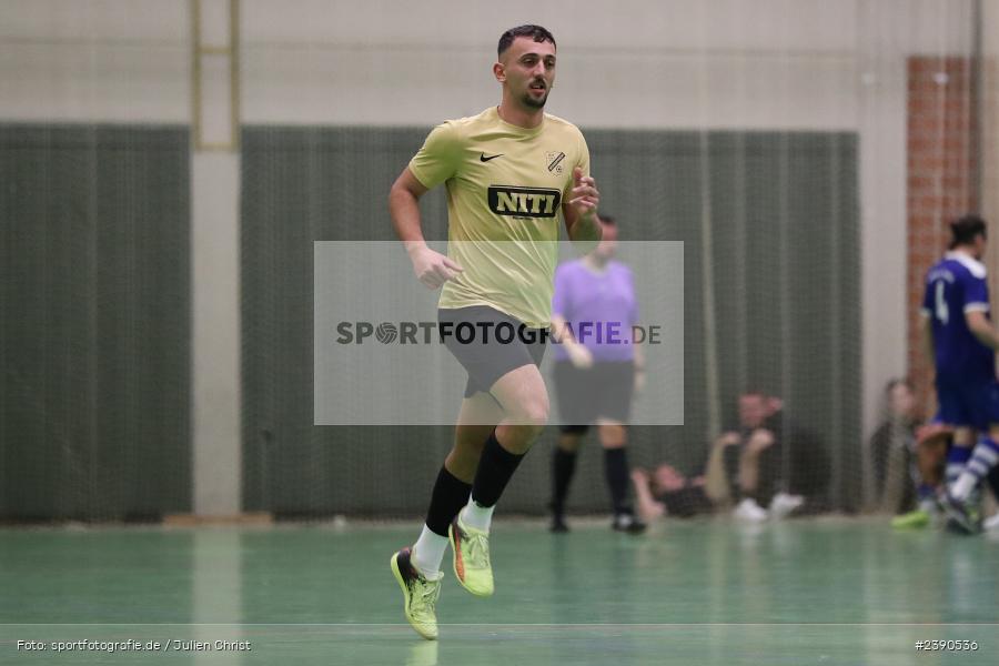 Dreifachturnhalle, Unterpleichfeld, 18.12.2023, BFV, Fussball, sport, action, Saison 2023/2024, Vorturnier Lotto Bayern Hallencup, Gruppe 4, Spielnummer 9, SV Bavaria Trennfeld, SV Schaippach - Bild-ID: 2390536