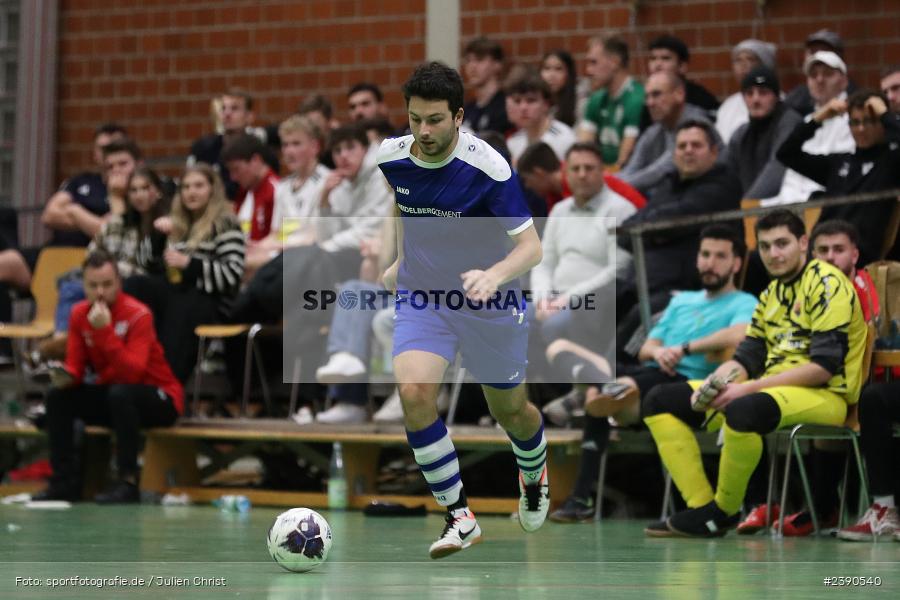Dreifachturnhalle, Unterpleichfeld, 18.12.2023, BFV, Fussball, sport, action, Saison 2023/2024, Vorturnier Lotto Bayern Hallencup, Gruppe 4, Spielnummer 9, SV Bavaria Trennfeld, SV Schaippach - Bild-ID: 2390540