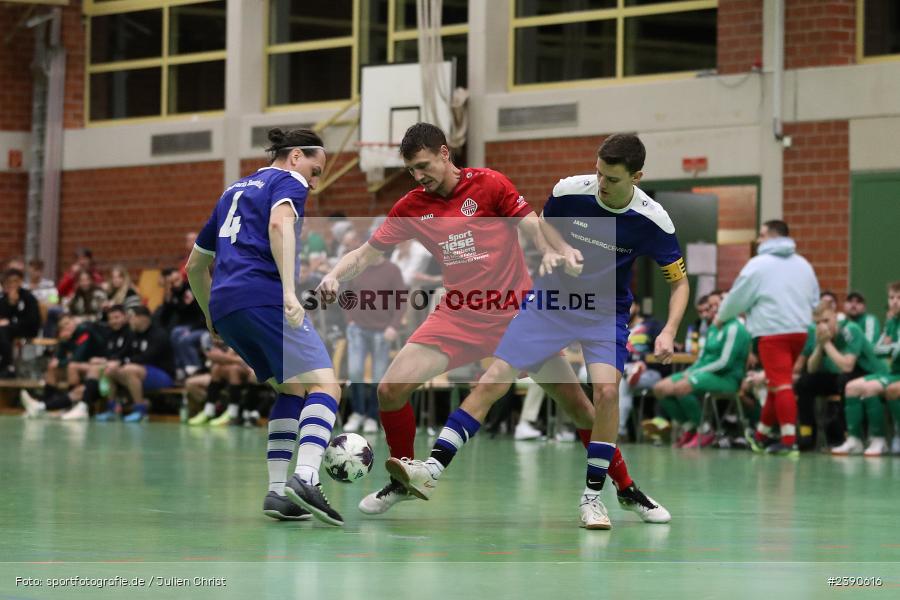 Dreifachturnhalle, Unterpleichfeld, 18.12.2023, BFV, Fussball, sport, action, Saison 2023/2024, Vorturnier Lotto Bayern Hallencup, Gruppe 4, Spielnummer 11, 1. FC 1927 Eibelstadt, SV Bavaria Trennfeld - Bild-ID: 2390616 Dreifachturnhalle, Unterpleichfeld, 18.12.2023, BFV, Fussball, sport, action, Saison 2023/2024, Vorturnier Lotto Bayern Hallencup, Gruppe 4, Spielnummer 11, 1. FC 1927 Eibelstadt, SV Bavaria Trennfeld - Bild-ID: 2390616