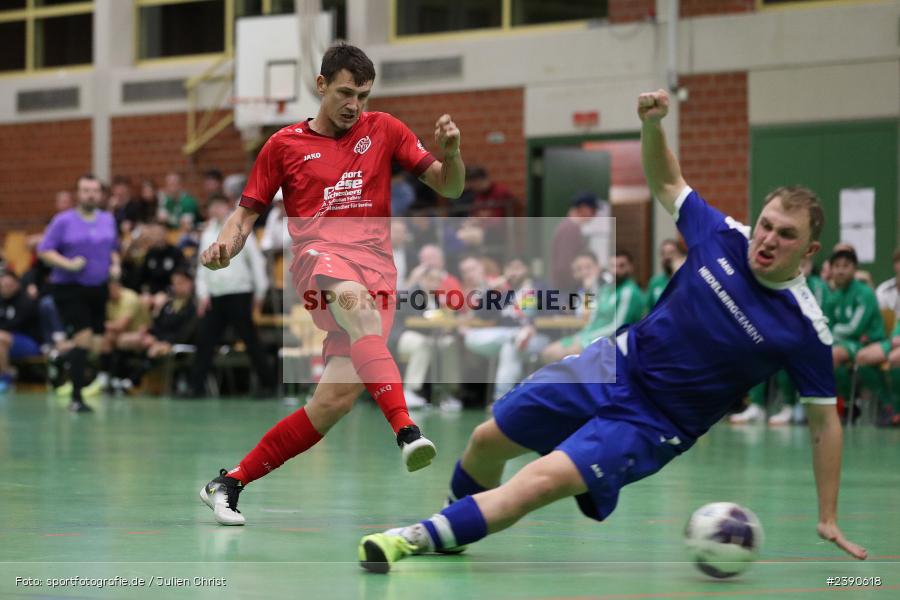 Dreifachturnhalle, Unterpleichfeld, 18.12.2023, BFV, Fussball, sport, action, Saison 2023/2024, Vorturnier Lotto Bayern Hallencup, Gruppe 4, Spielnummer 11, 1. FC 1927 Eibelstadt, SV Bavaria Trennfeld - Bild-ID: 2390618 Dreifachturnhalle, Unterpleichfeld, 18.12.2023, BFV, Fussball, sport, action, Saison 2023/2024, Vorturnier Lotto Bayern Hallencup, Gruppe 4, Spielnummer 11, 1. FC 1927 Eibelstadt, SV Bavaria Trennfeld - Bild-ID: 2390618