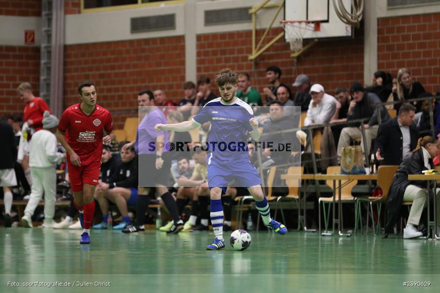Dreifachturnhalle, Unterpleichfeld, 18.12.2023, BFV, Fussball, sport, action, Saison 2023/2024, Vorturnier Lotto Bayern Hallencup, Gruppe 4, Spielnummer 11, 1. FC 1927 Eibelstadt, SV Bavaria Trennfeld - Bild-ID: 2390629 Dreifachturnhalle, Unterpleichfeld, 18.12.2023, BFV, Fussball, sport, action, Saison 2023/2024, Vorturnier Lotto Bayern Hallencup, Gruppe 4, Spielnummer 11, 1. FC 1927 Eibelstadt, SV Bavaria Trennfeld - Bild-ID: 2390629