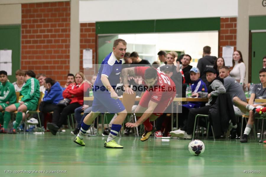 Dreifachturnhalle, Unterpleichfeld, 18.12.2023, BFV, Fussball, sport, action, Saison 2023/2024, Vorturnier Lotto Bayern Hallencup, Gruppe 4, Spielnummer 11, 1. FC 1927 Eibelstadt, SV Bavaria Trennfeld - Bild-ID: 2390630 Dreifachturnhalle, Unterpleichfeld, 18.12.2023, BFV, Fussball, sport, action, Saison 2023/2024, Vorturnier Lotto Bayern Hallencup, Gruppe 4, Spielnummer 11, 1. FC 1927 Eibelstadt, SV Bavaria Trennfeld - Bild-ID: 2390630