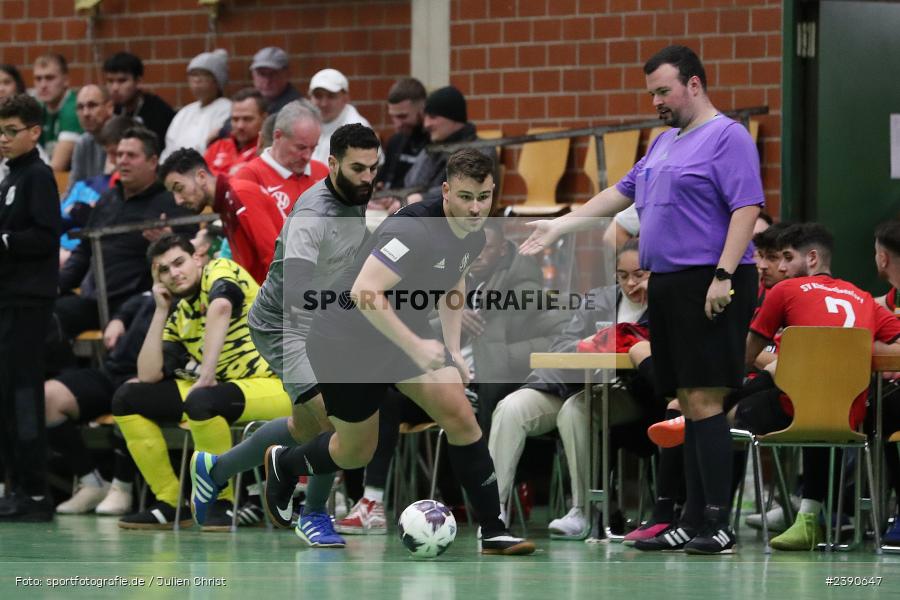 Dreifachturnhalle, Unterpleichfeld, 18.12.2023, BFV, Fussball, sport, action, Saison 2023/2024, Vorturnier Lotto Bayern Hallencup, Gruppe 4, Spielnummer 10, SV Gaukönigshofen, TSV Mainbernheim - Bild-ID: 2390647 Dreifachturnhalle, Unterpleichfeld, 18.12.2023, BFV, Fussball, sport, action, Saison 2023/2024, Vorturnier Lotto Bayern Hallencup, Gruppe 4, Spielnummer 10, SV Gaukönigshofen, TSV Mainbernheim - Bild-ID: 2390647