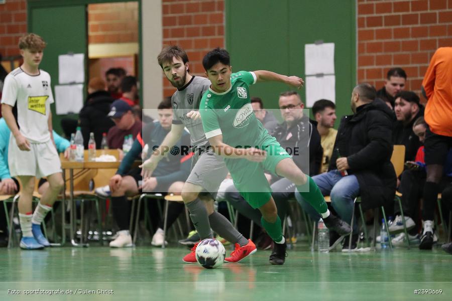 Dreifachturnhalle, Unterpleichfeld, 18.12.2023, BFV, Fussball, sport, action, Saison 2023/2024, Vorturnier Lotto Bayern Hallencup, Gruppe 4, Spielnummer 8, FV Karlstadt, TSV Mainbernheim - Bild-ID: 2390669 Dreifachturnhalle, Unterpleichfeld, 18.12.2023, BFV, Fussball, sport, action, Saison 2023/2024, Vorturnier Lotto Bayern Hallencup, Gruppe 4, Spielnummer 8, FV Karlstadt, TSV Mainbernheim - Bild-ID: 2390669