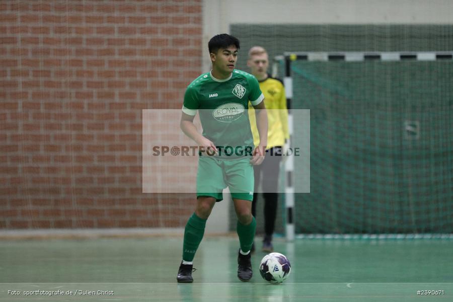 Dreifachturnhalle, Unterpleichfeld, 18.12.2023, BFV, Fussball, sport, action, Saison 2023/2024, Vorturnier Lotto Bayern Hallencup, Gruppe 4, Spielnummer 8, FV Karlstadt, TSV Mainbernheim - Bild-ID: 2390671 Dreifachturnhalle, Unterpleichfeld, 18.12.2023, BFV, Fussball, sport, action, Saison 2023/2024, Vorturnier Lotto Bayern Hallencup, Gruppe 4, Spielnummer 8, FV Karlstadt, TSV Mainbernheim - Bild-ID: 2390671