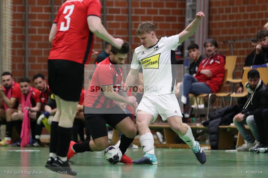 Dreifachturnhalle, Unterpleichfeld, 18.12.2023, BFV, Fussball, sport, action, Saison 2023/2024, Vorturnier Lotto Bayern Hallencup, Gruppe 3, Spielnummer 9, SV 1929/49 Kleinochsenfurt, 1. FC 1920 Iphofen - Bild-ID: 2390709 Dreifachturnhalle, Unterpleichfeld, 18.12.2023, BFV, Fussball, sport, action, Saison 2023/2024, Vorturnier Lotto Bayern Hallencup, Gruppe 3, Spielnummer 9, SV 1929/49 Kleinochsenfurt, 1. FC 1920 Iphofen - Bild-ID: 2390709