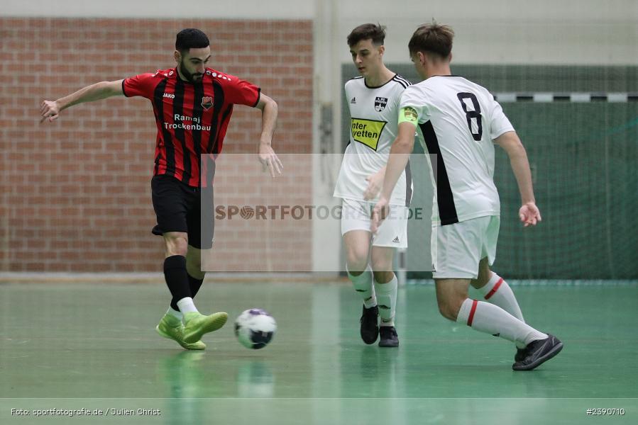 Dreifachturnhalle, Unterpleichfeld, 18.12.2023, BFV, Fussball, sport, action, Saison 2023/2024, Vorturnier Lotto Bayern Hallencup, Gruppe 3, Spielnummer 9, SV 1929/49 Kleinochsenfurt, 1. FC 1920 Iphofen - Bild-ID: 2390710 Dreifachturnhalle, Unterpleichfeld, 18.12.2023, BFV, Fussball, sport, action, Saison 2023/2024, Vorturnier Lotto Bayern Hallencup, Gruppe 3, Spielnummer 9, SV 1929/49 Kleinochsenfurt, 1. FC 1920 Iphofen - Bild-ID: 2390710