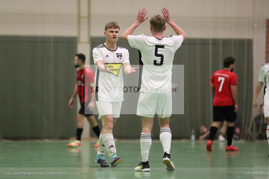 Dreifachturnhalle, Unterpleichfeld, 18.12.2023, BFV, Fussball, sport, action, Saison 2023/2024, Vorturnier Lotto Bayern Hallencup, Gruppe 3, Spielnummer 9, SV 1929/49 Kleinochsenfurt, 1. FC 1920 Iphofen - Bild-ID: 2390719 Dreifachturnhalle, Unterpleichfeld, 18.12.2023, BFV, Fussball, sport, action, Saison 2023/2024, Vorturnier Lotto Bayern Hallencup, Gruppe 3, Spielnummer 9, SV 1929/49 Kleinochsenfurt, 1. FC 1920 Iphofen - Bild-ID: 2390719