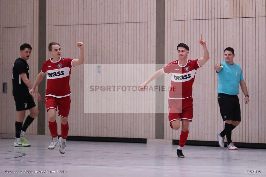 Markus Fischer, Sinngrundhalle, Burgsinn, 31.12.2023, BFV, Fussball, sport, action, Saison 2023/2024, 26. Mode Welzenbach Midnight-Event - Bild-ID: 2391128 Markus Fischer, Sinngrundhalle, Burgsinn, 31.12.2023, BFV, Fussball, sport, action, Saison 2023/2024, 26. Mode Welzenbach Midnight-Event - Bild-ID: 2391128