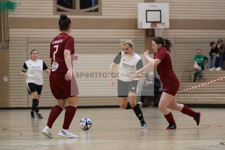Spessarttorhalle, Lohr am Main, 14.01.2024, sport, action, BFV, Fussball, Januar 2024, Bayerische Hallenmeisterschaft der Frauen - Bild-ID: 2391777 Spessarttorhalle, Lohr am Main, 14.01.2024, sport, action, BFV, Fussball, Januar 2024, Bayerische Hallenmeisterschaft der Frauen - Bild-ID: 2391777