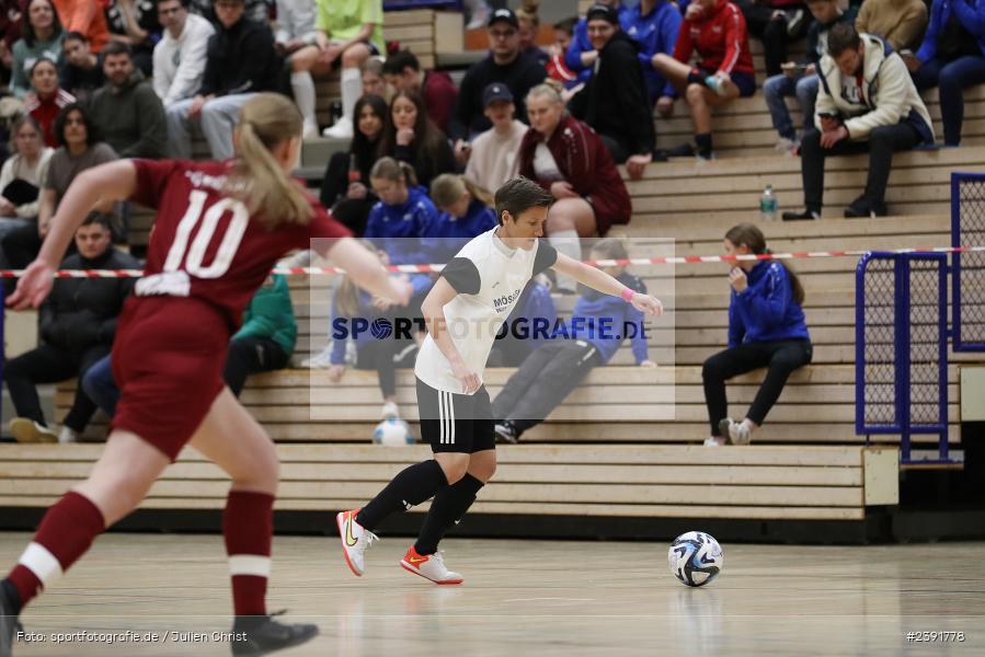Spessarttorhalle, Lohr am Main, 14.01.2024, sport, action, BFV, Fussball, Januar 2024, Bayerische Hallenmeisterschaft der Frauen - Bild-ID: 2391778 Spessarttorhalle, Lohr am Main, 14.01.2024, sport, action, BFV, Fussball, Januar 2024, Bayerische Hallenmeisterschaft der Frauen - Bild-ID: 2391778