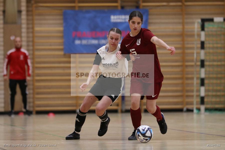 Spessarttorhalle, Lohr am Main, 14.01.2024, sport, action, BFV, Fussball, Januar 2024, Bayerische Hallenmeisterschaft der Frauen - Bild-ID: 2391783 Spessarttorhalle, Lohr am Main, 14.01.2024, sport, action, BFV, Fussball, Januar 2024, Bayerische Hallenmeisterschaft der Frauen - Bild-ID: 2391783
